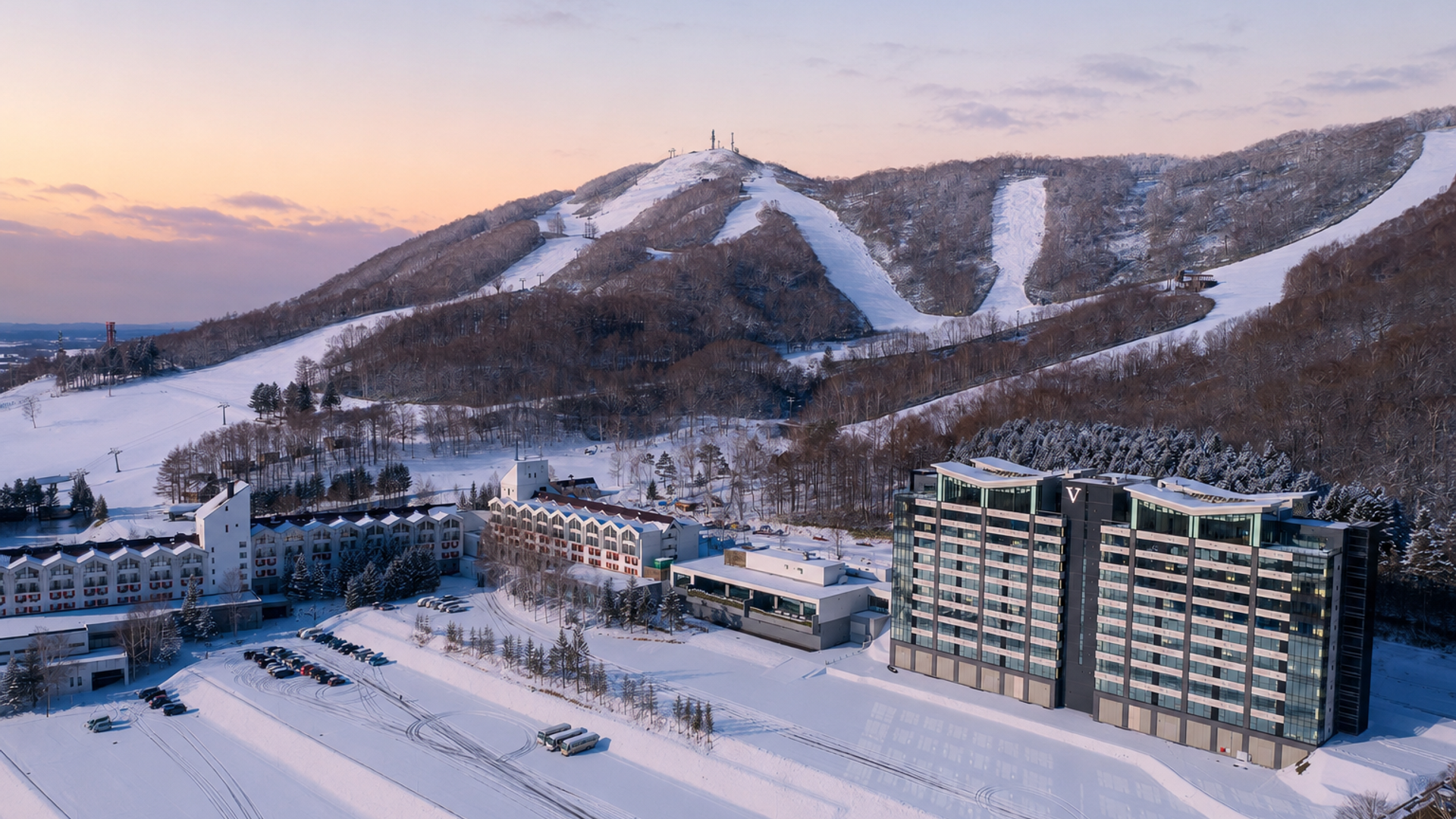 Ski-in ski-out hotel at a Japanese ski resort