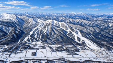 Furano Ski Resort aerial view