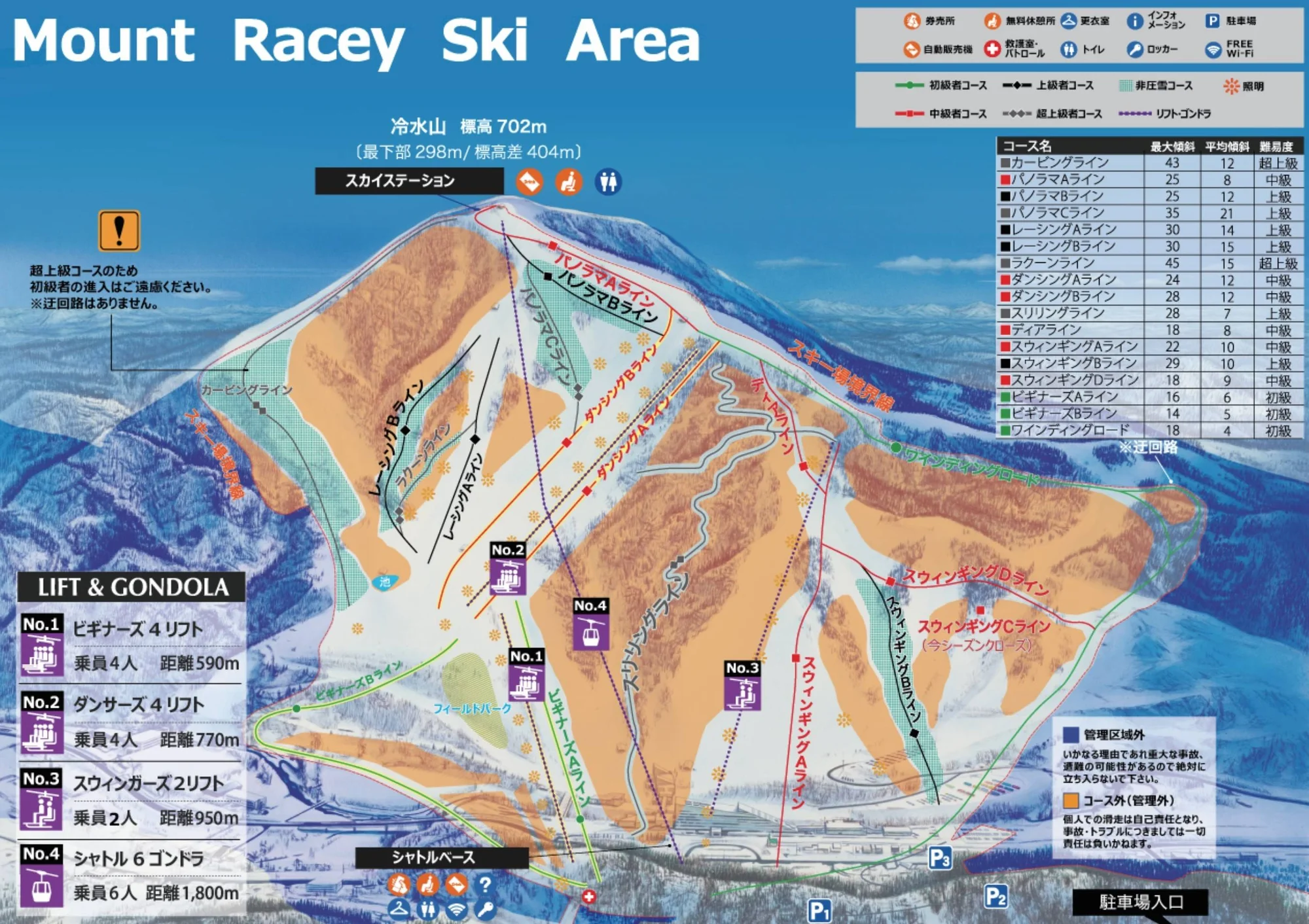 Mount Racey Trail Map