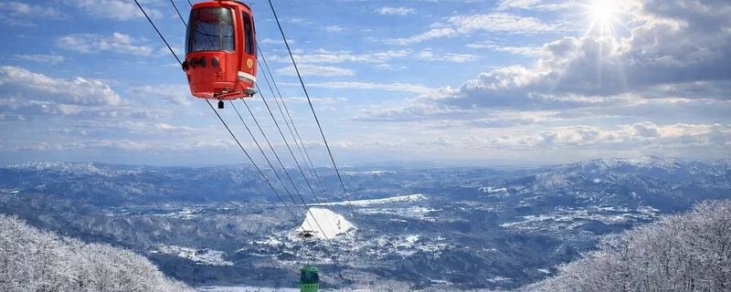 Under the Gondola at Takasu Snow Park