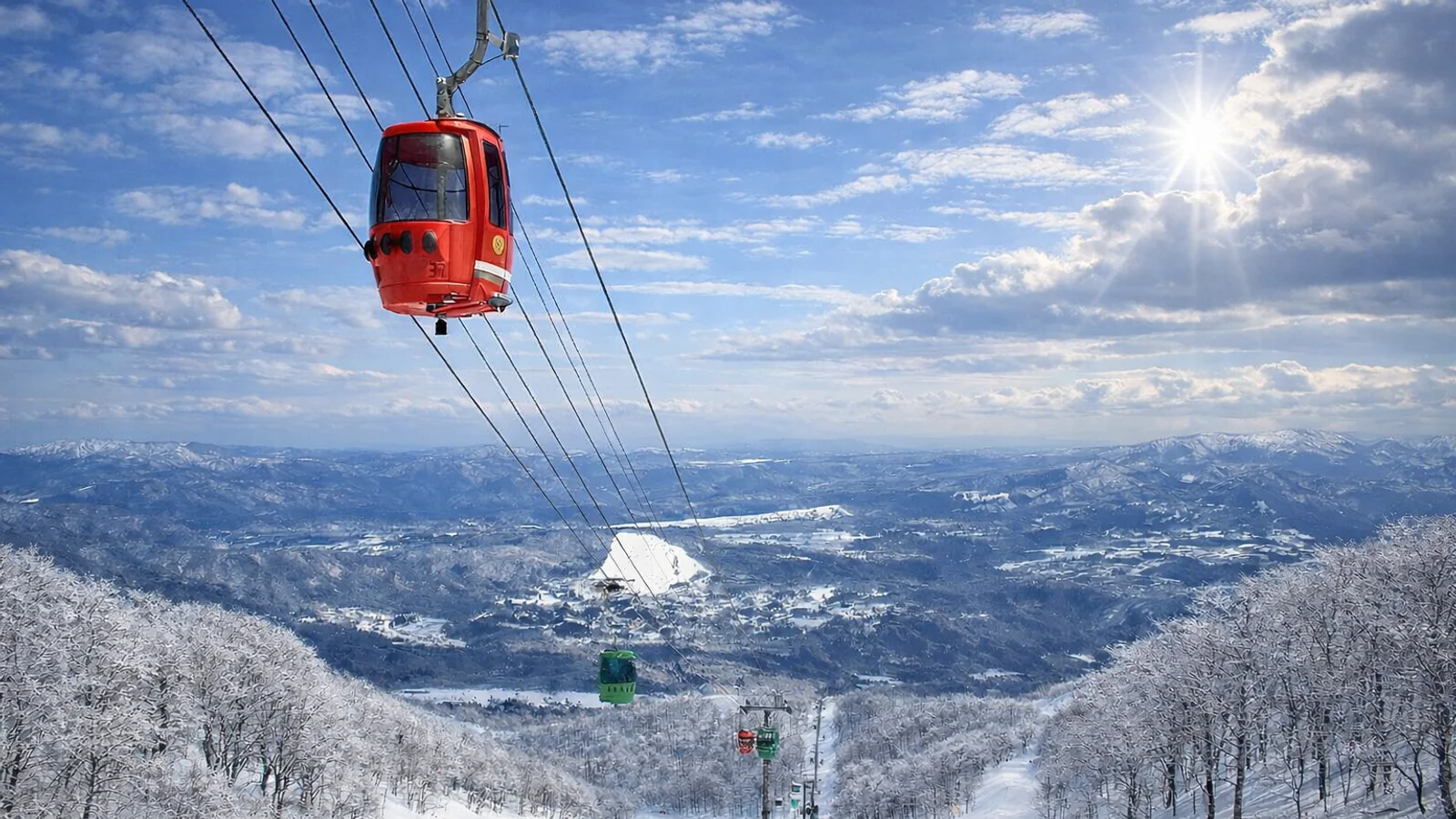 Under the Gondola at Takasu Snow Park