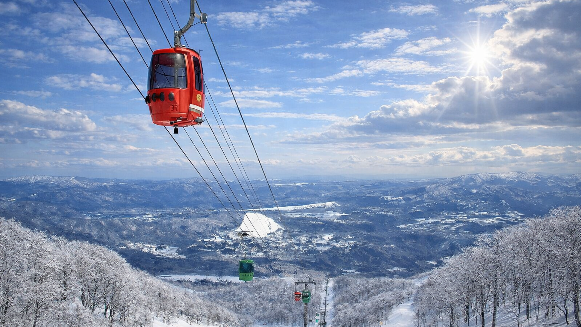Under the Gondola at Takasu Snow Park