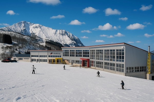 Charmant ski resort on a nice day