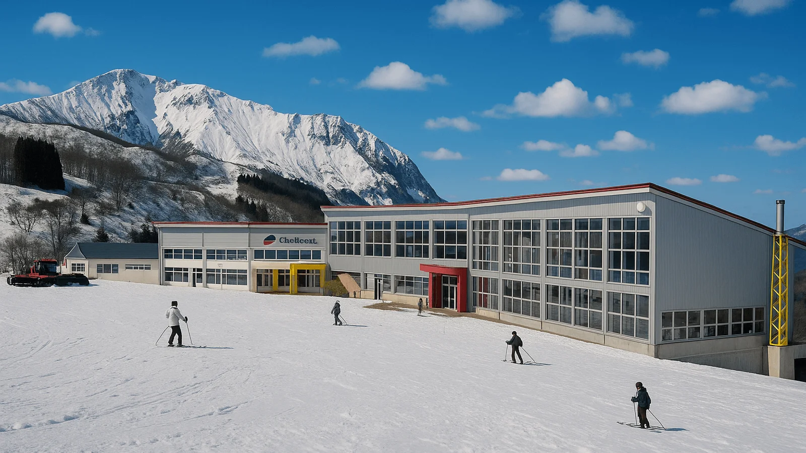 Charmant ski resort on a nice day