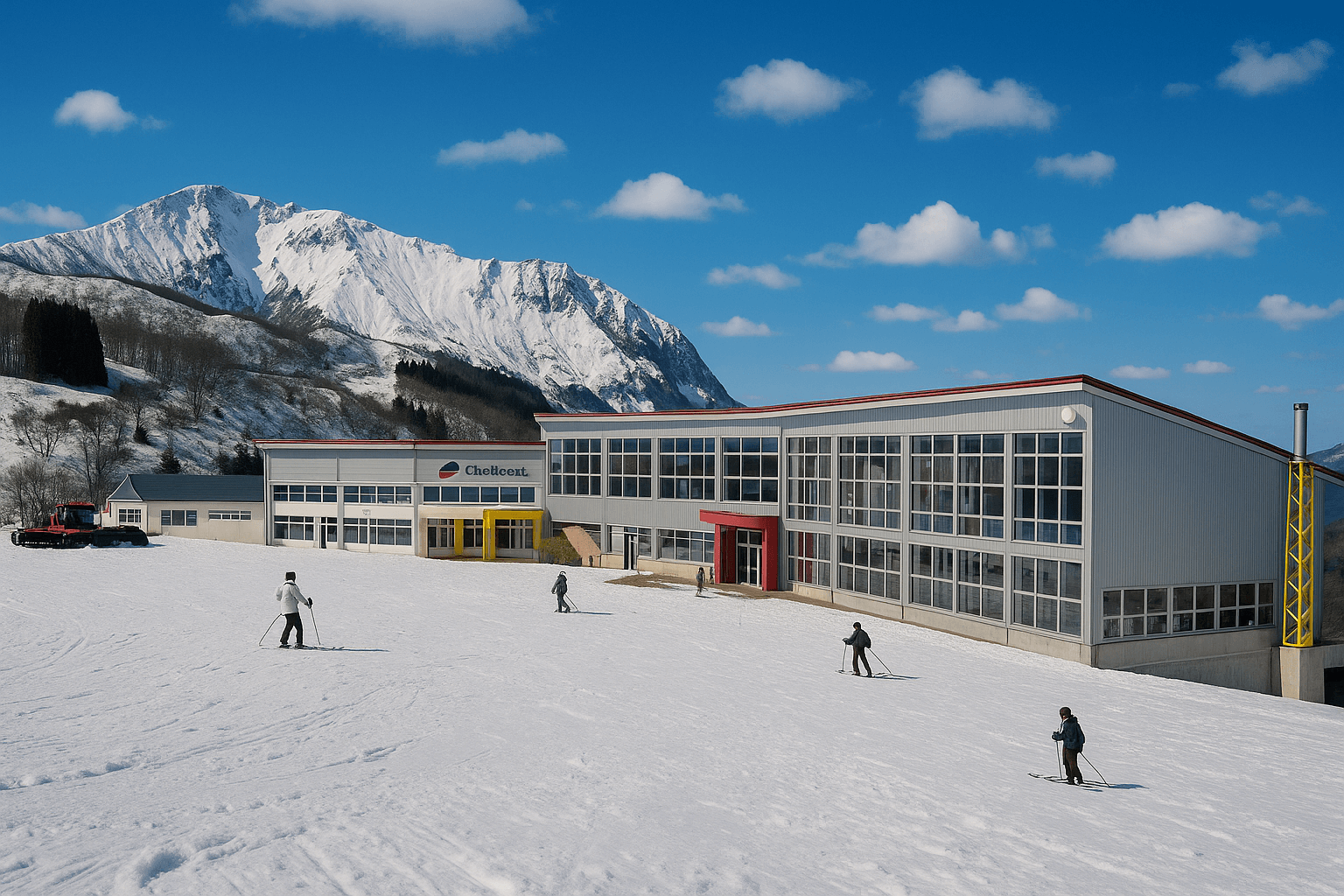 Charmant ski resort on a nice day