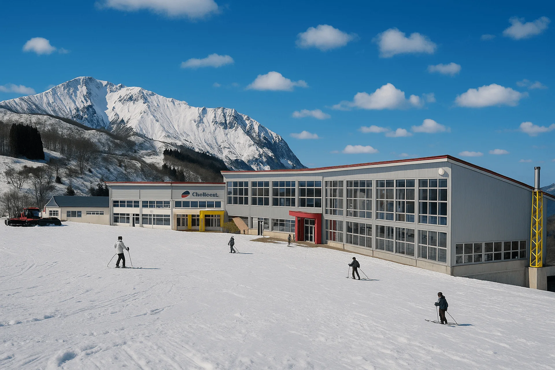 Charmant ski resort on a nice day