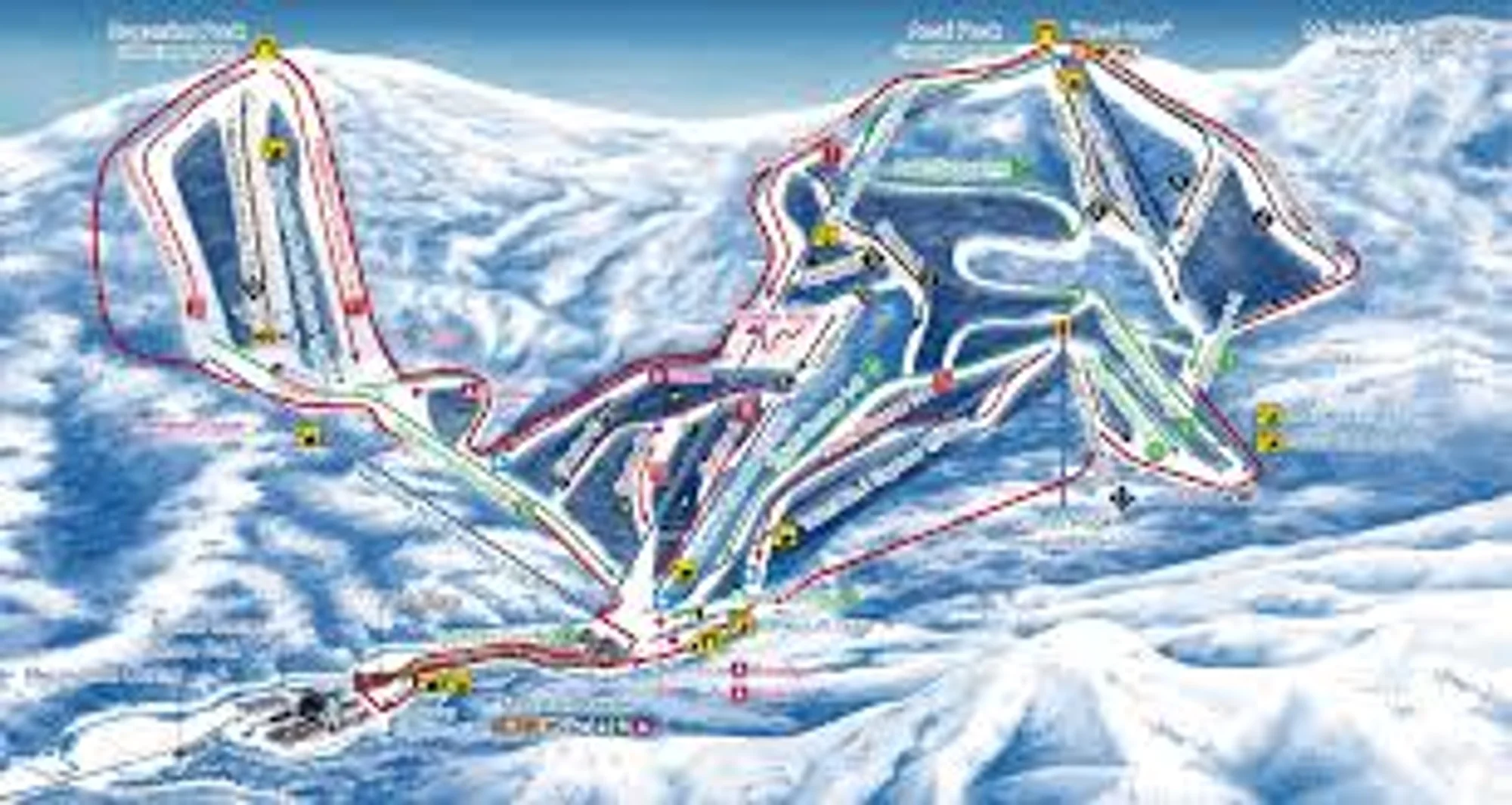Kiroro ski and trail map