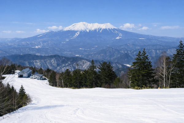 View from Kiso Fukushima Ski Resort