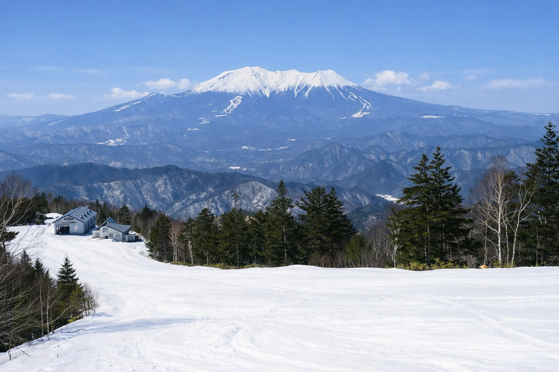 View from Kiso Fukushima Ski Resort