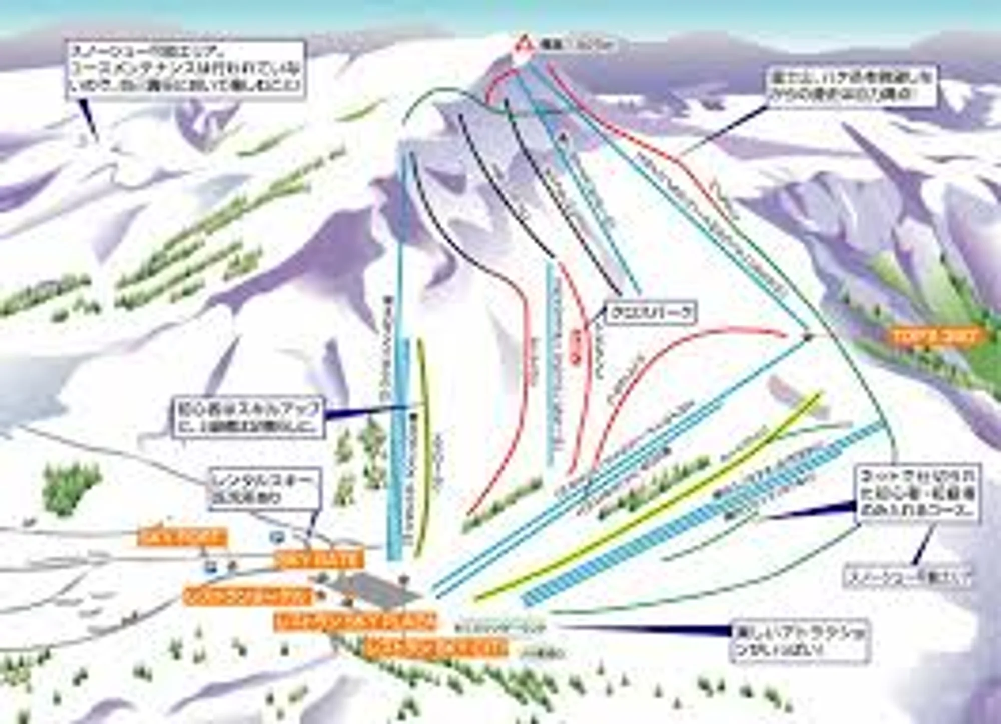 Kurumayama Ski Map