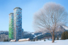 Tomamu Resort with the Tower buildings dominating the skyline