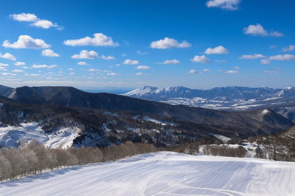 Views down the valley from Manza Onsen