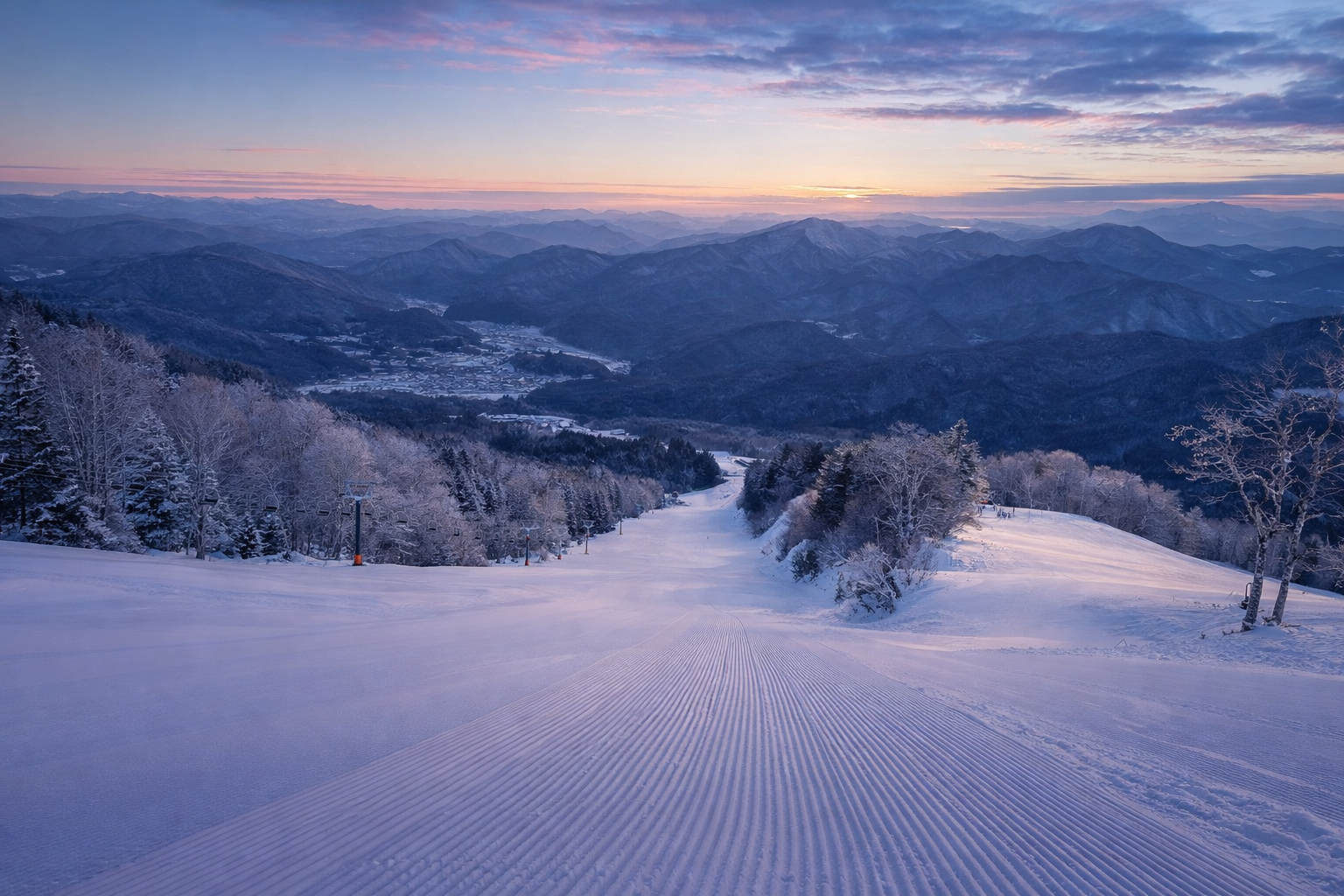 Awesome looking groomer at Star Spur Ryokufu Resort
