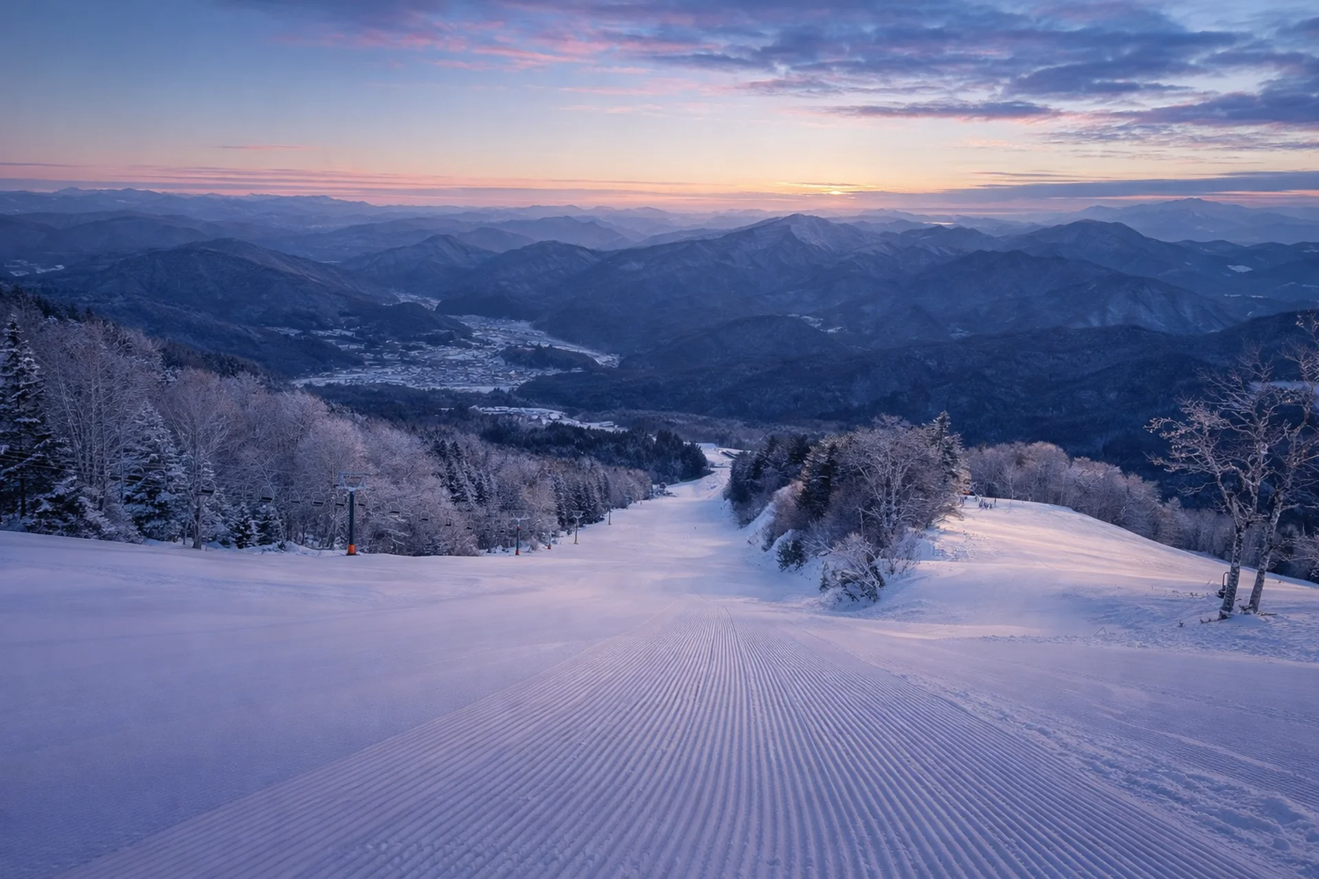 Awesome looking groomer at Star Spur Ryokufu Resort