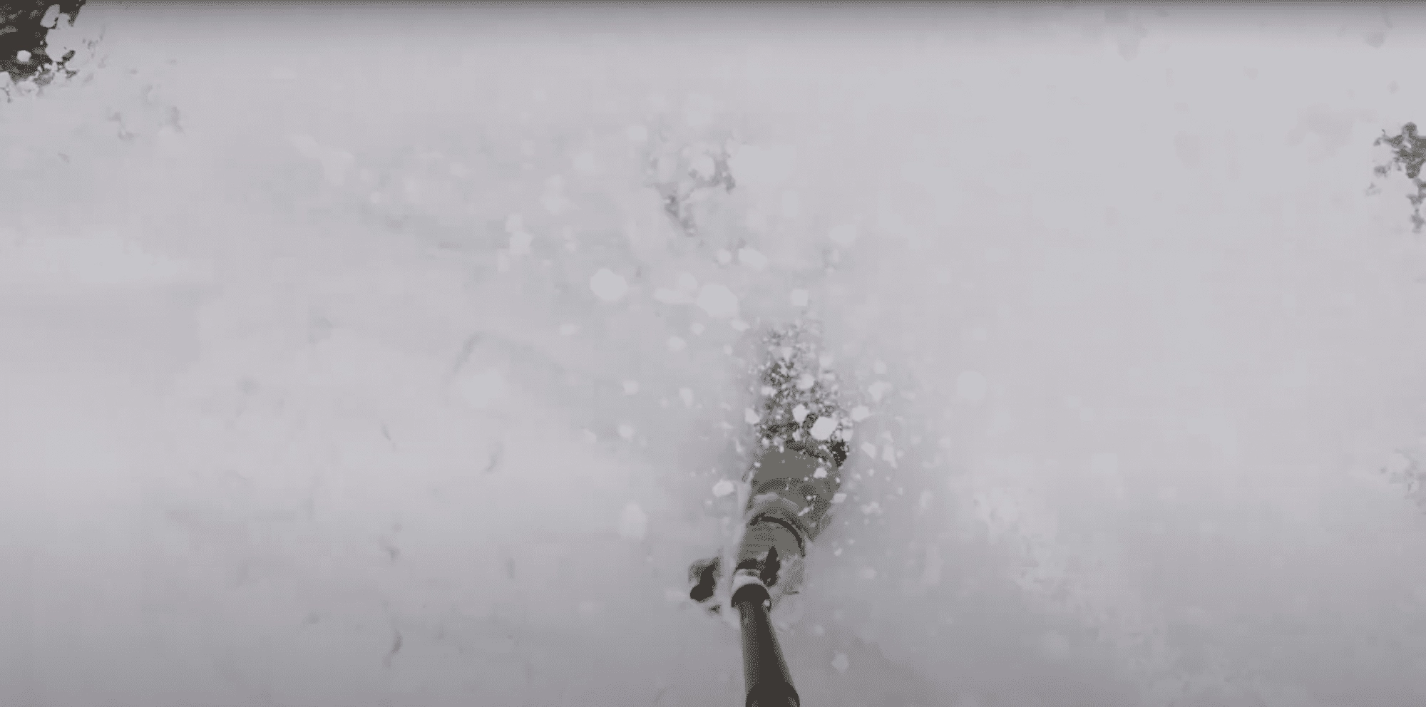 Selfie in Japow at Appi Kogen