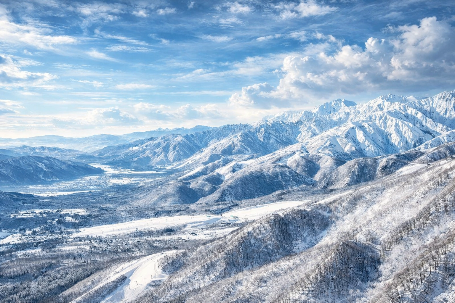 Looking over the Hakuba Valley