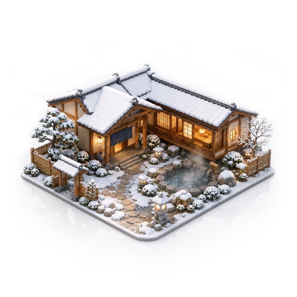 Ryokan graphic - light scene