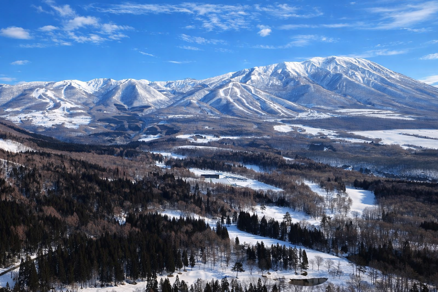 Morioka city with ski resorts around