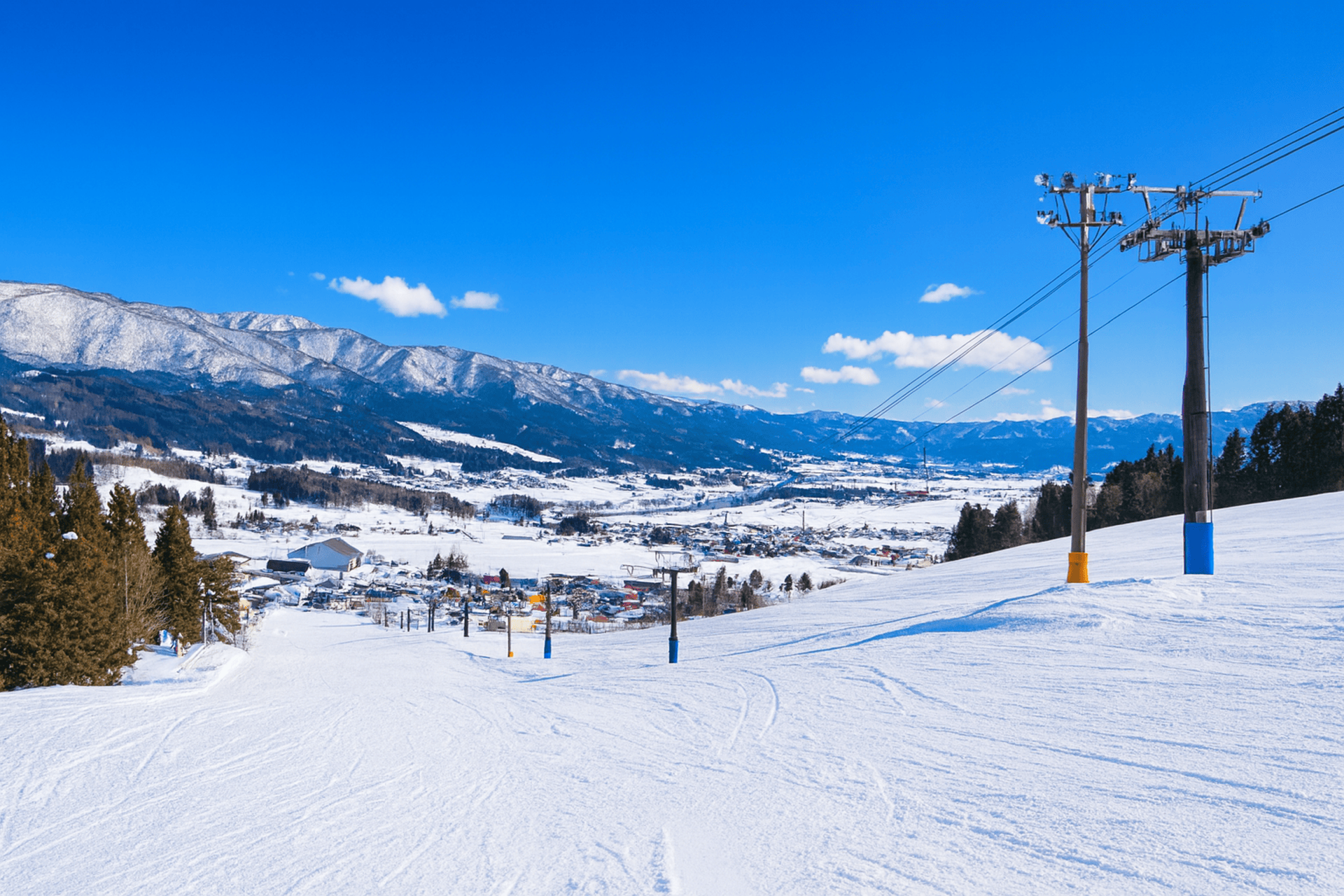 Views of the valley from Togari Onsen Ski Resort