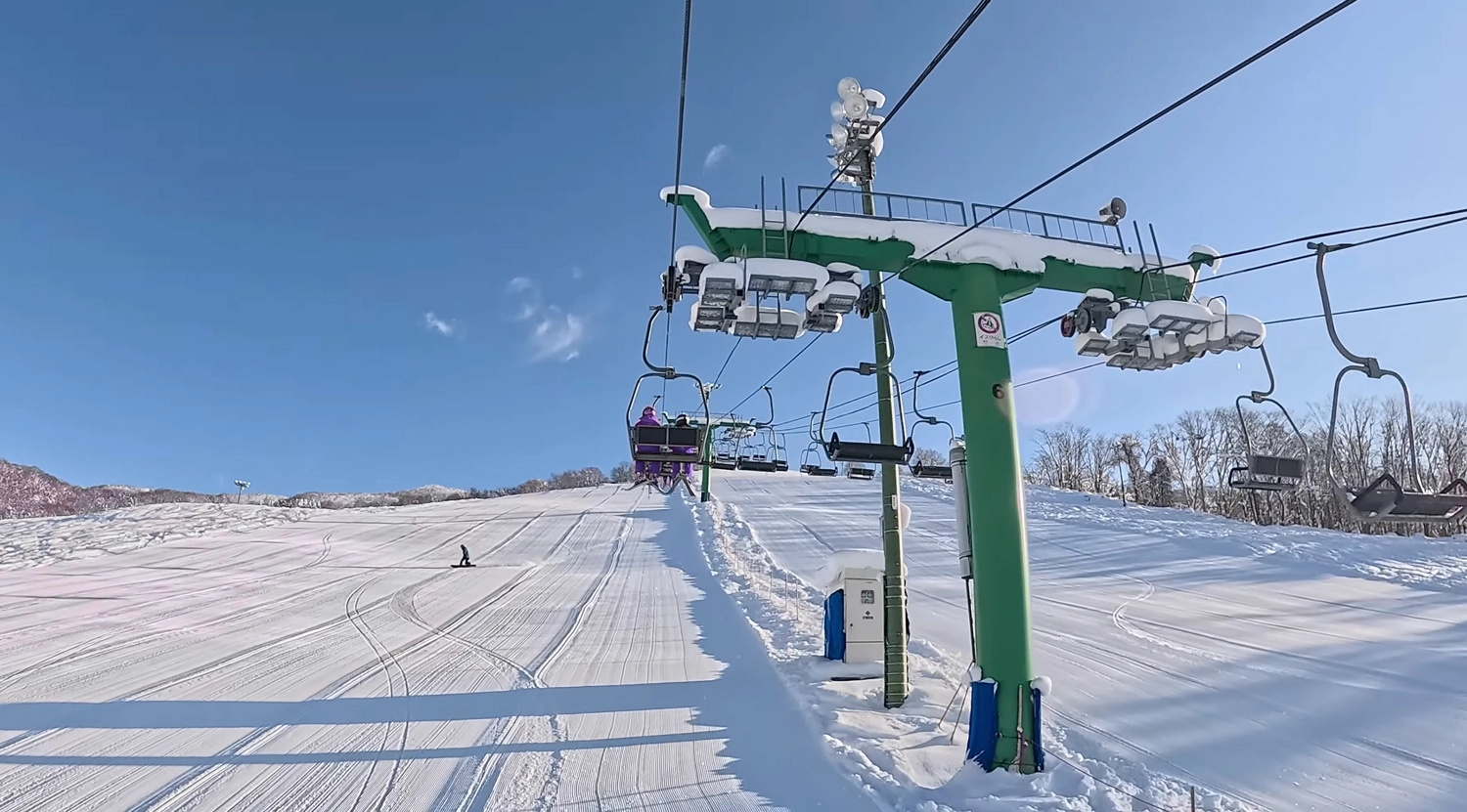 Pippu piste view from the chairlift