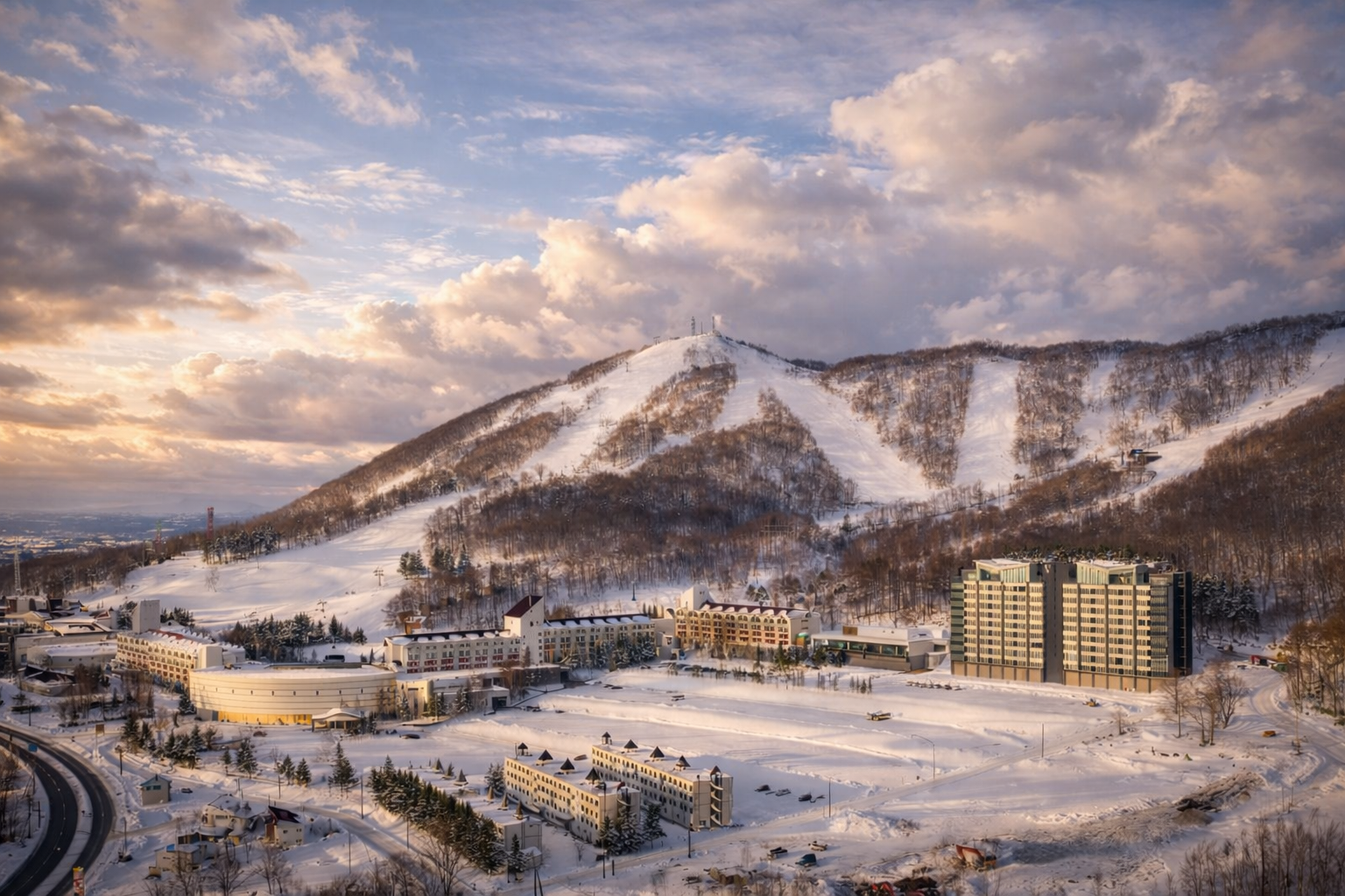 Hotel accommodation at a ski resort