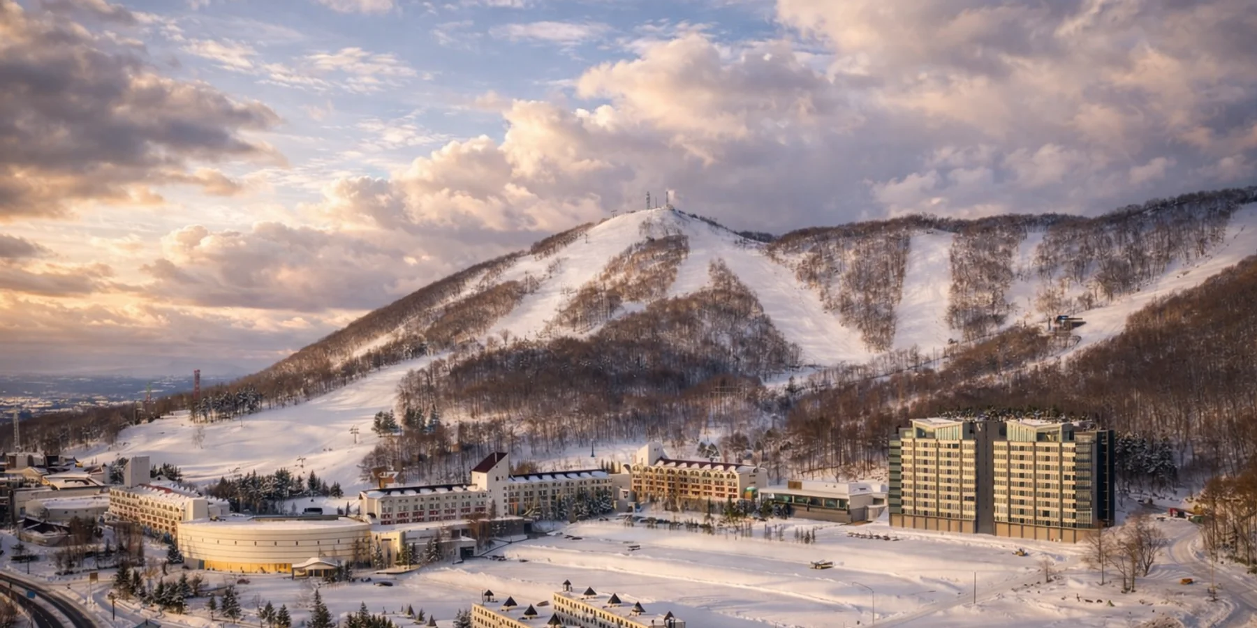 Hotel accommodation at a ski resort