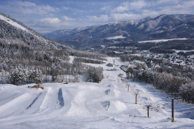 Views over X-JAM Takaifuji park and valley