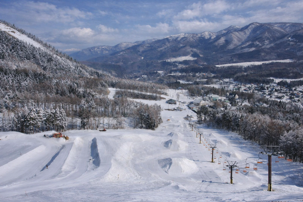 Views over X-JAM Takaifuji park and valley
