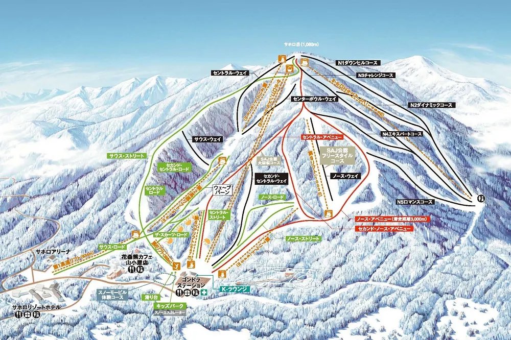Sahoro trail map