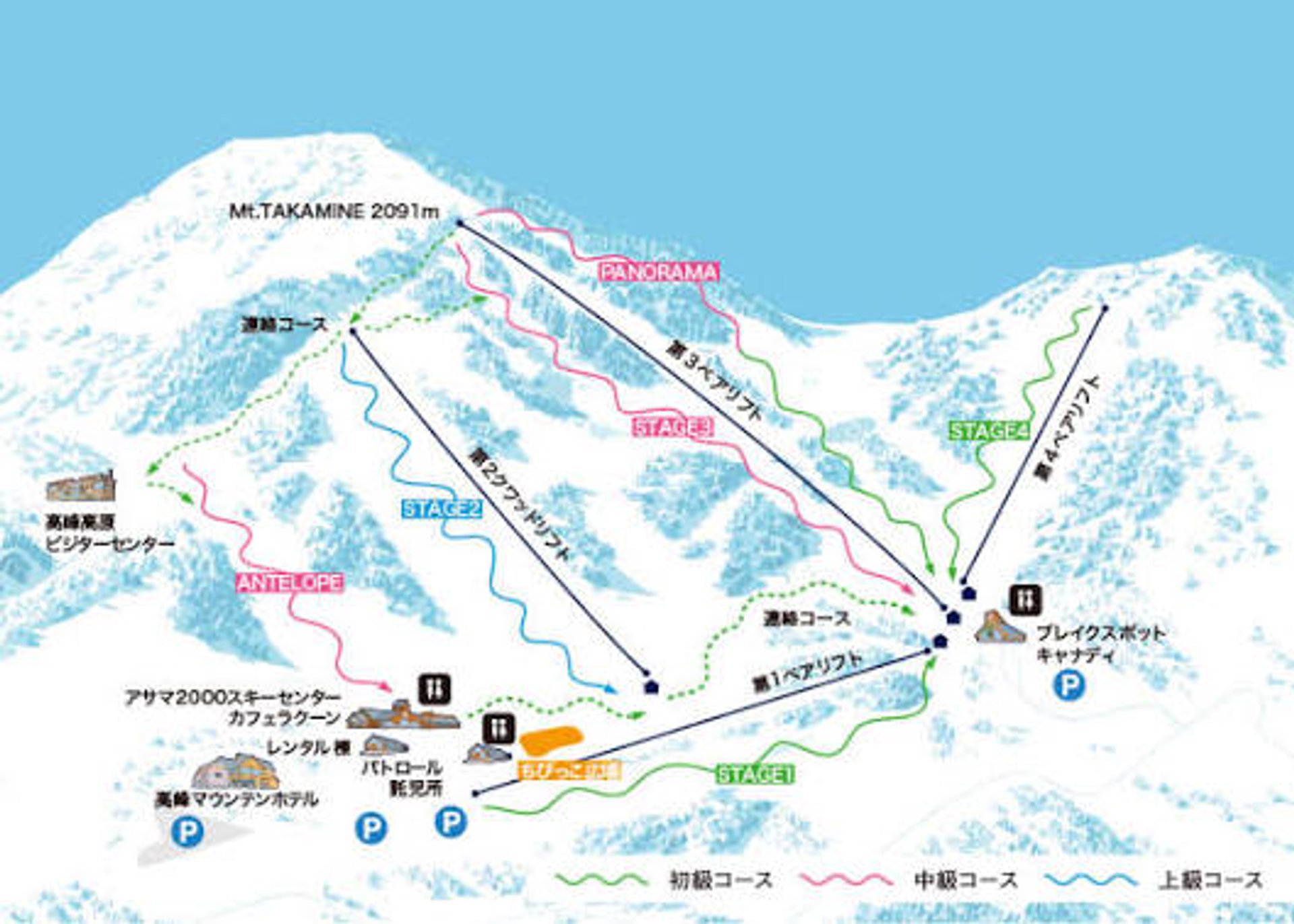 Takamine Mountain Park map