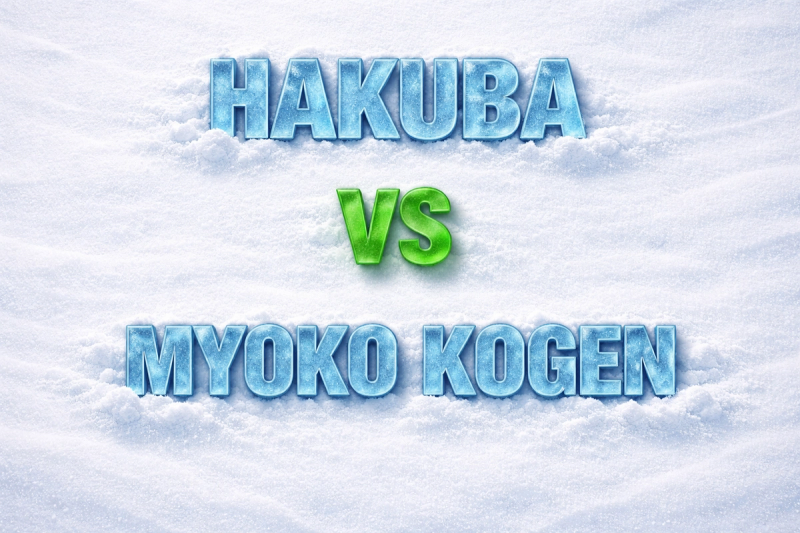 Hakuba vs Myoko Kogen ski resorts