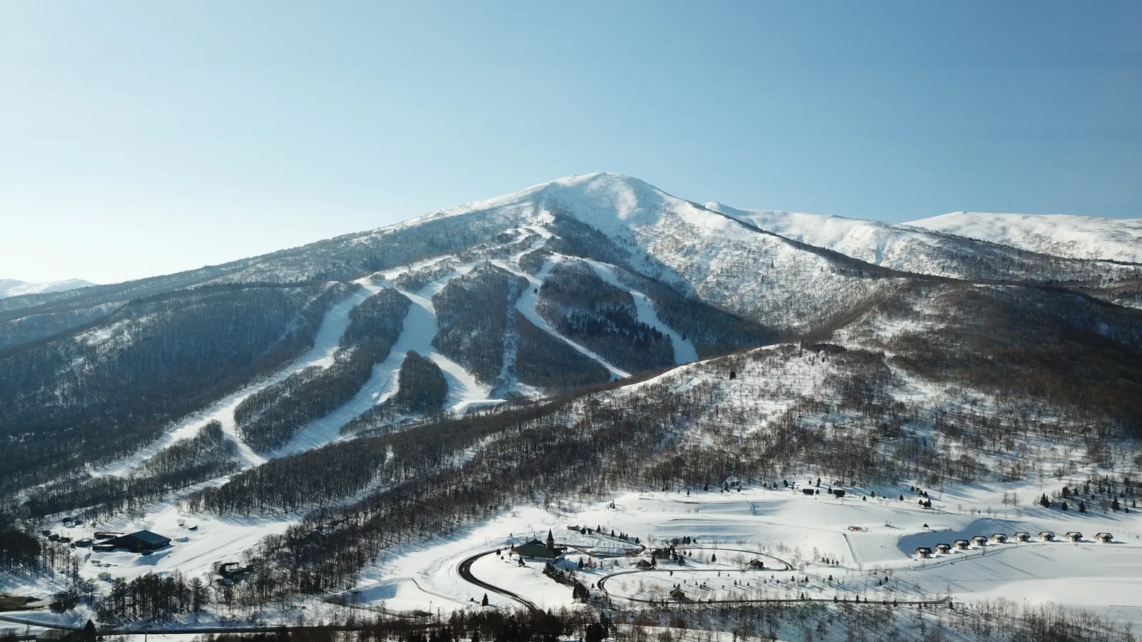 Iwanai resort mountain with ski runs
