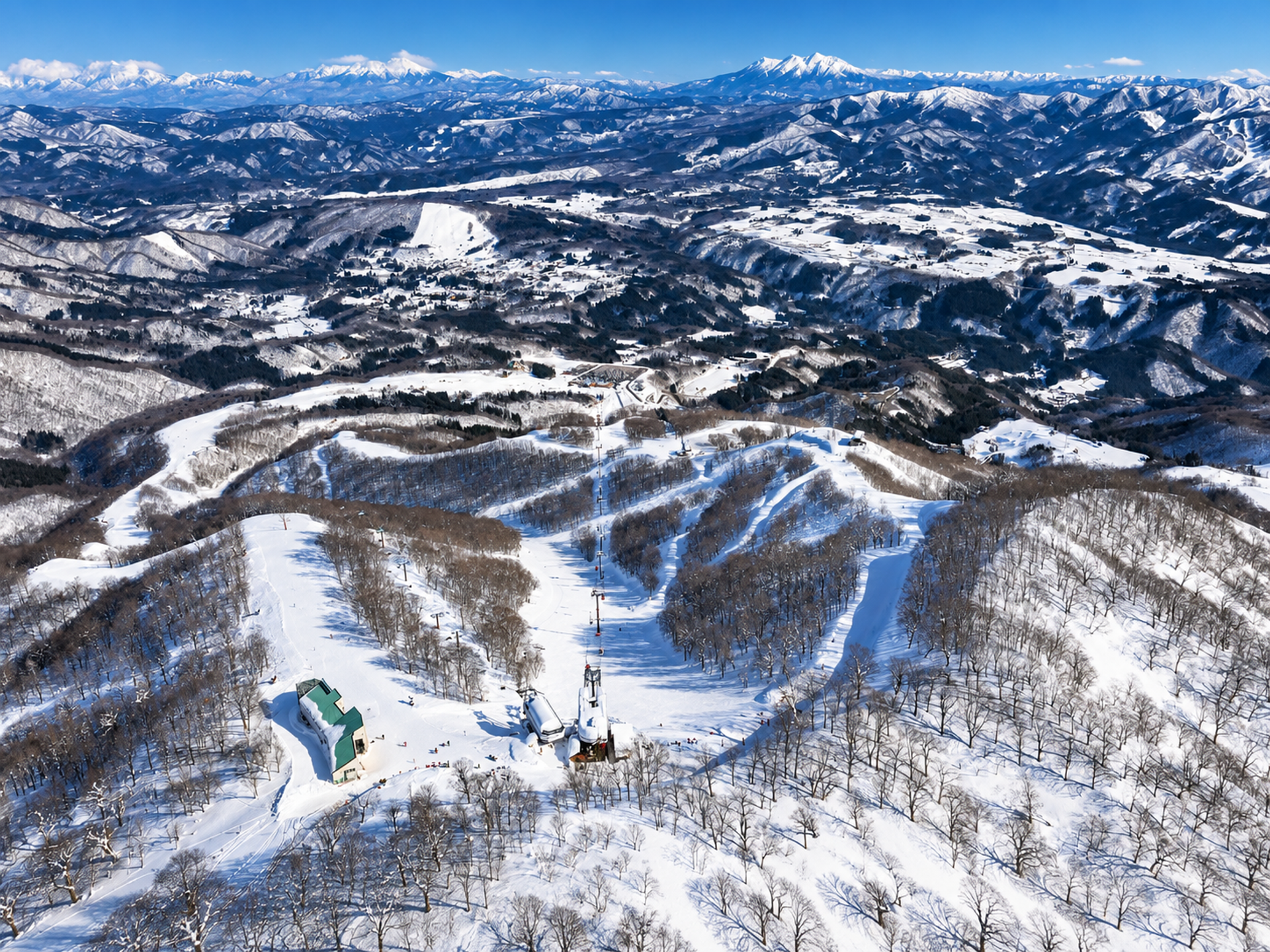 Gujo snowy mountains