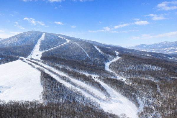 Shimokura Hachimantai Ski resort from above