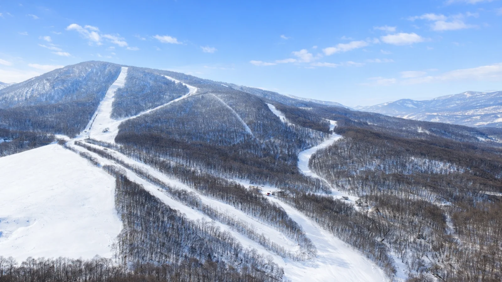 Shimokura Hachimantai Ski resort from above