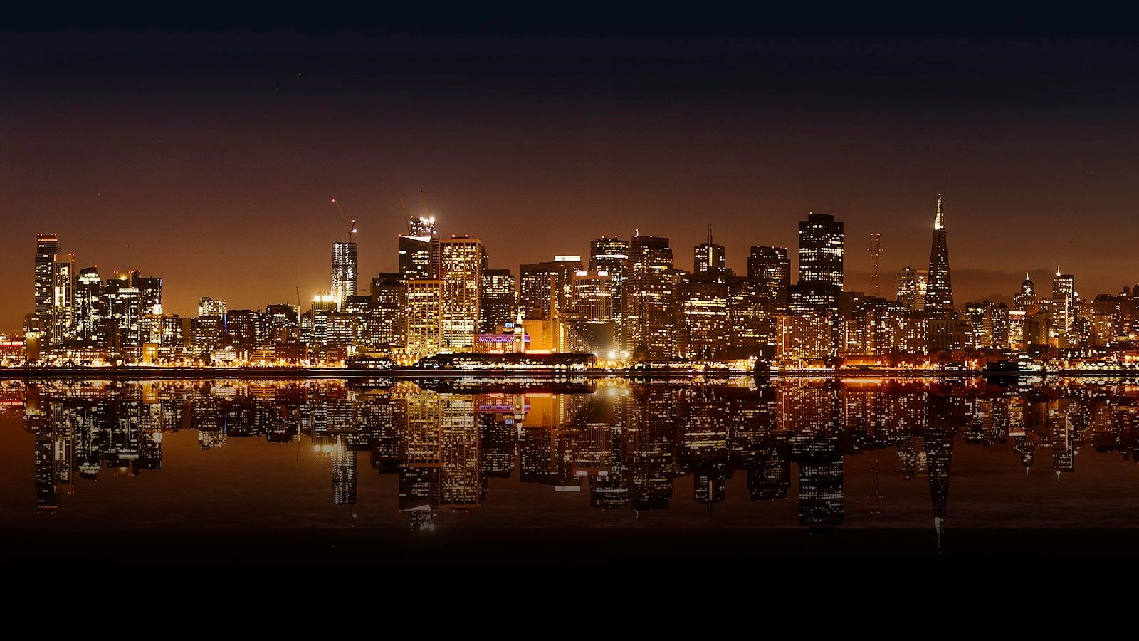 End frame — city skyline at night