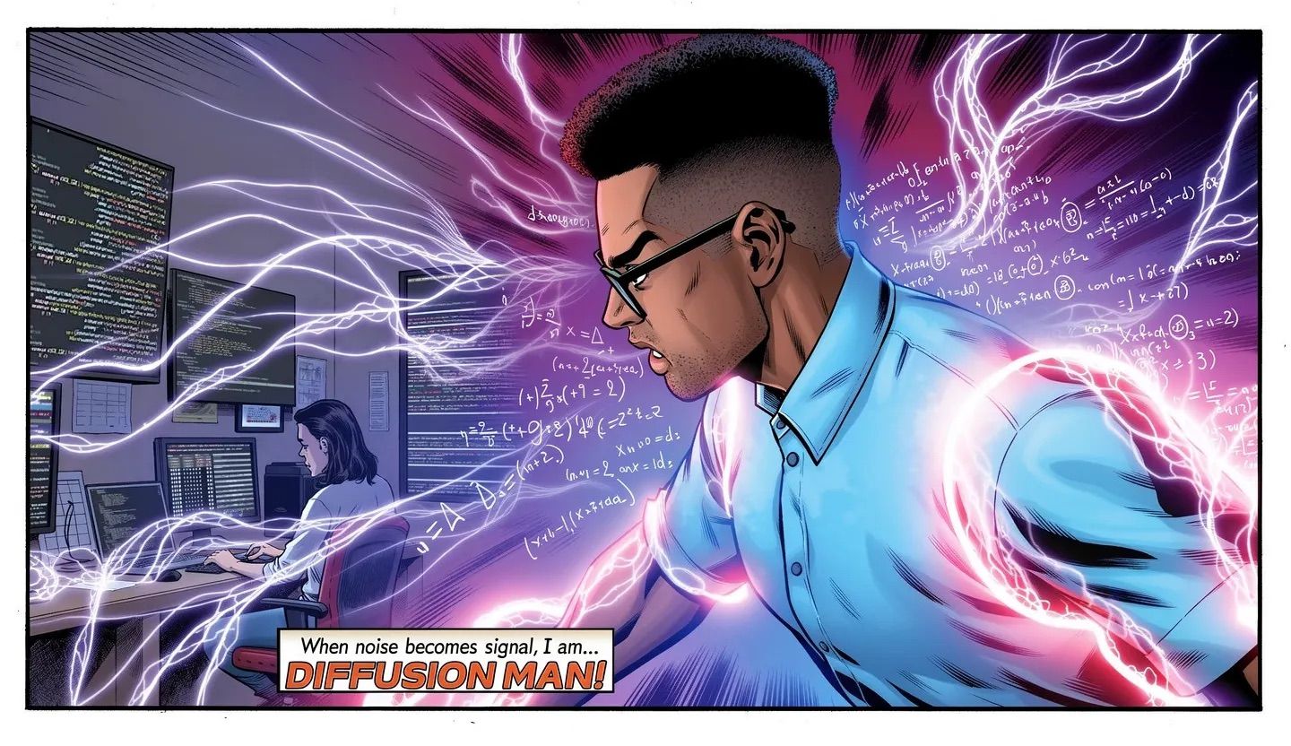 Diffusion Man transformation