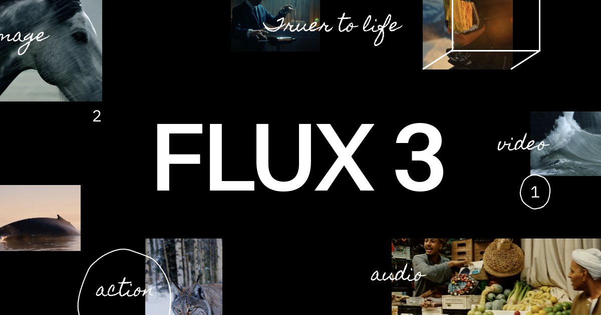 Black Forest Labs FLUX 3 model page banner