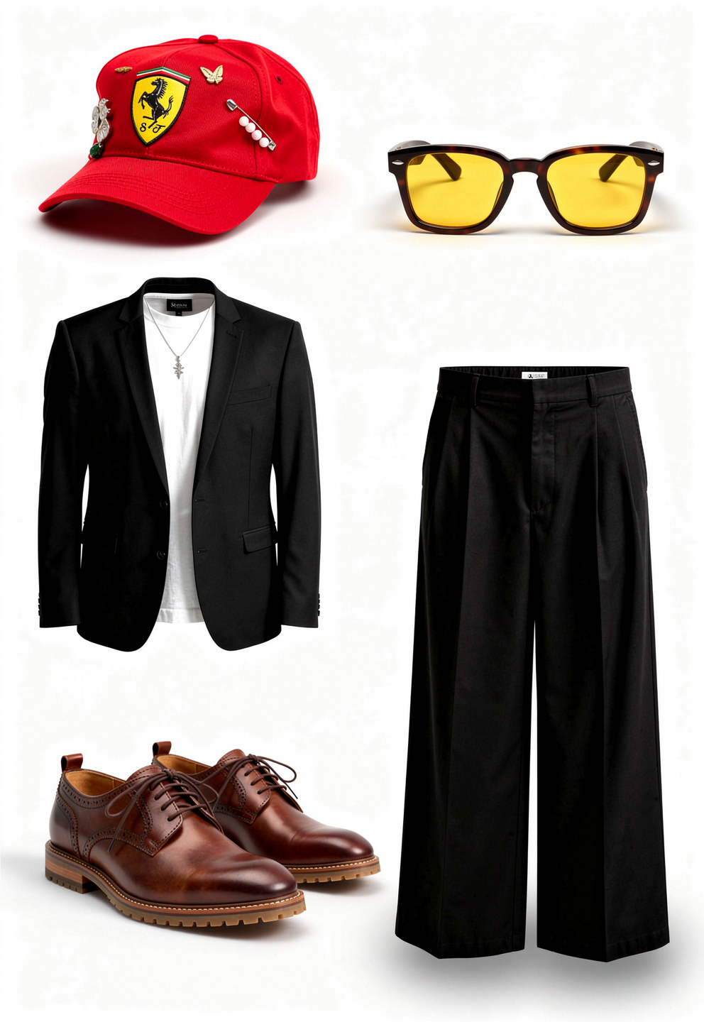 Product collage extracted and recomposed