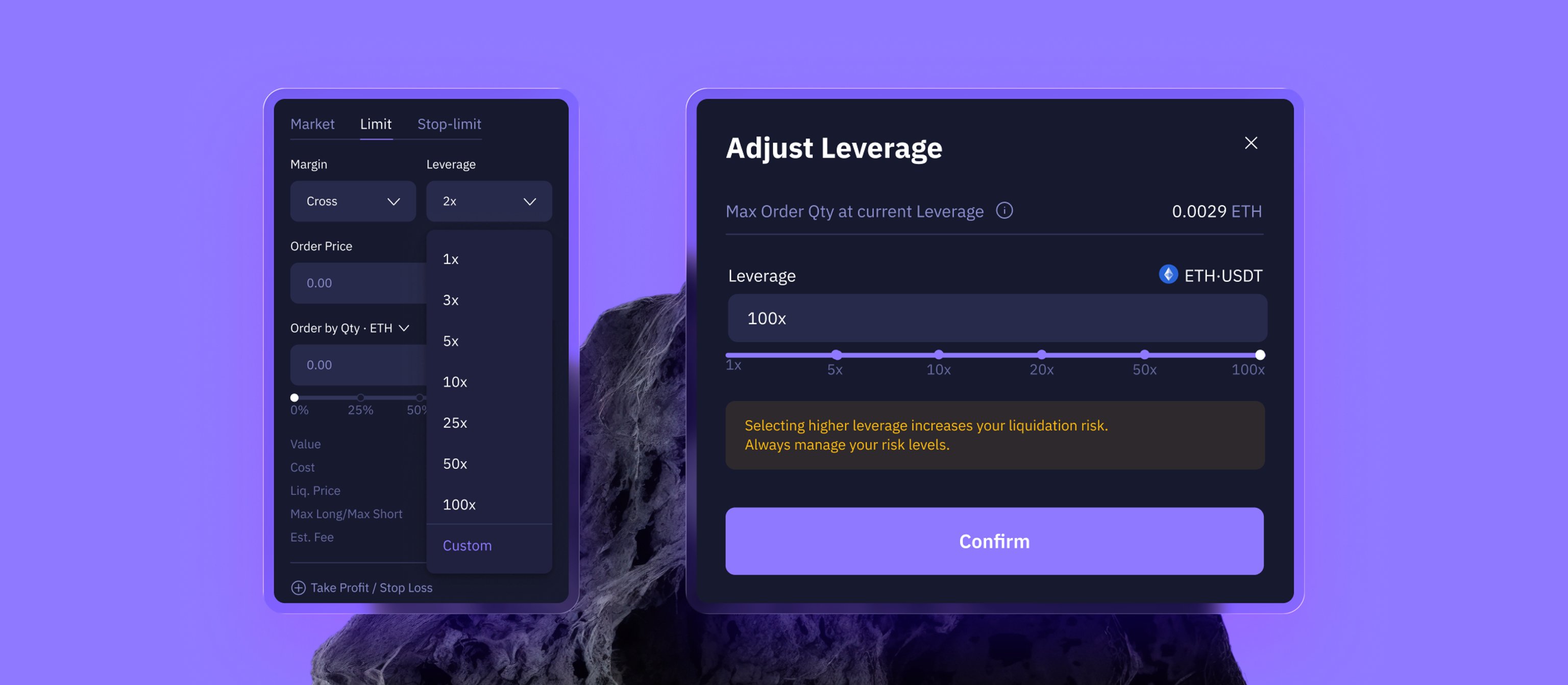 Калькулятор в торговом терминале