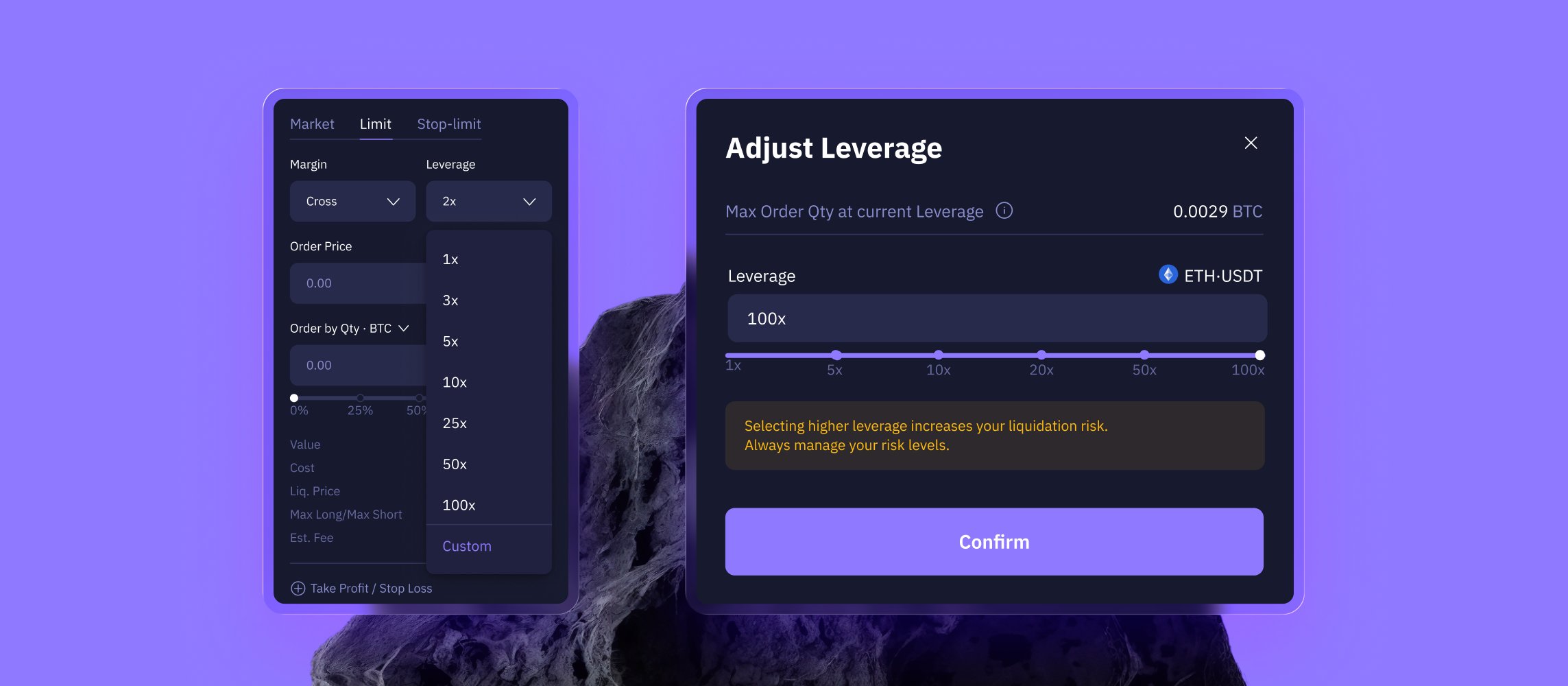 Калькулятор в торговом терминале