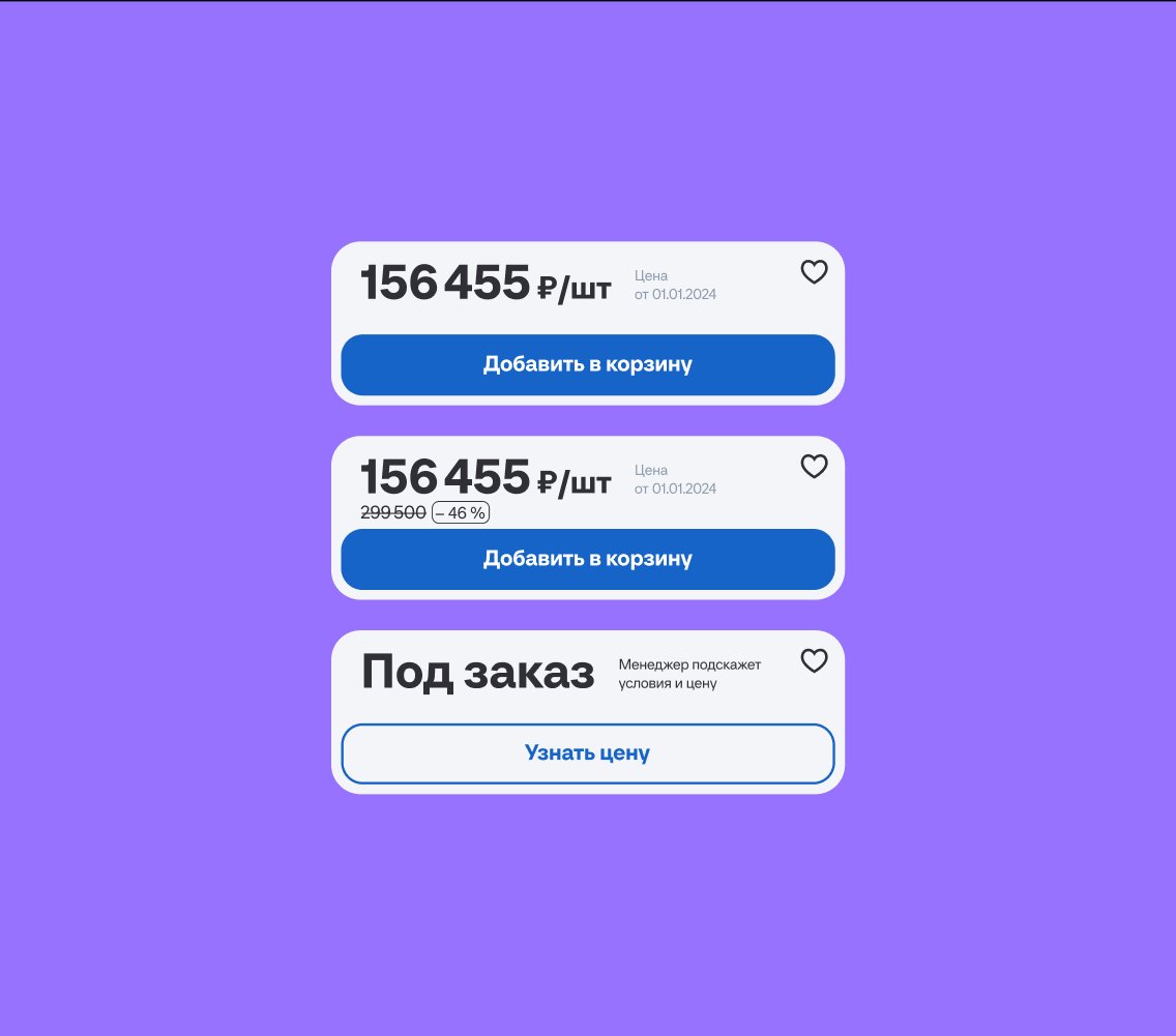 Элементы карточки товара