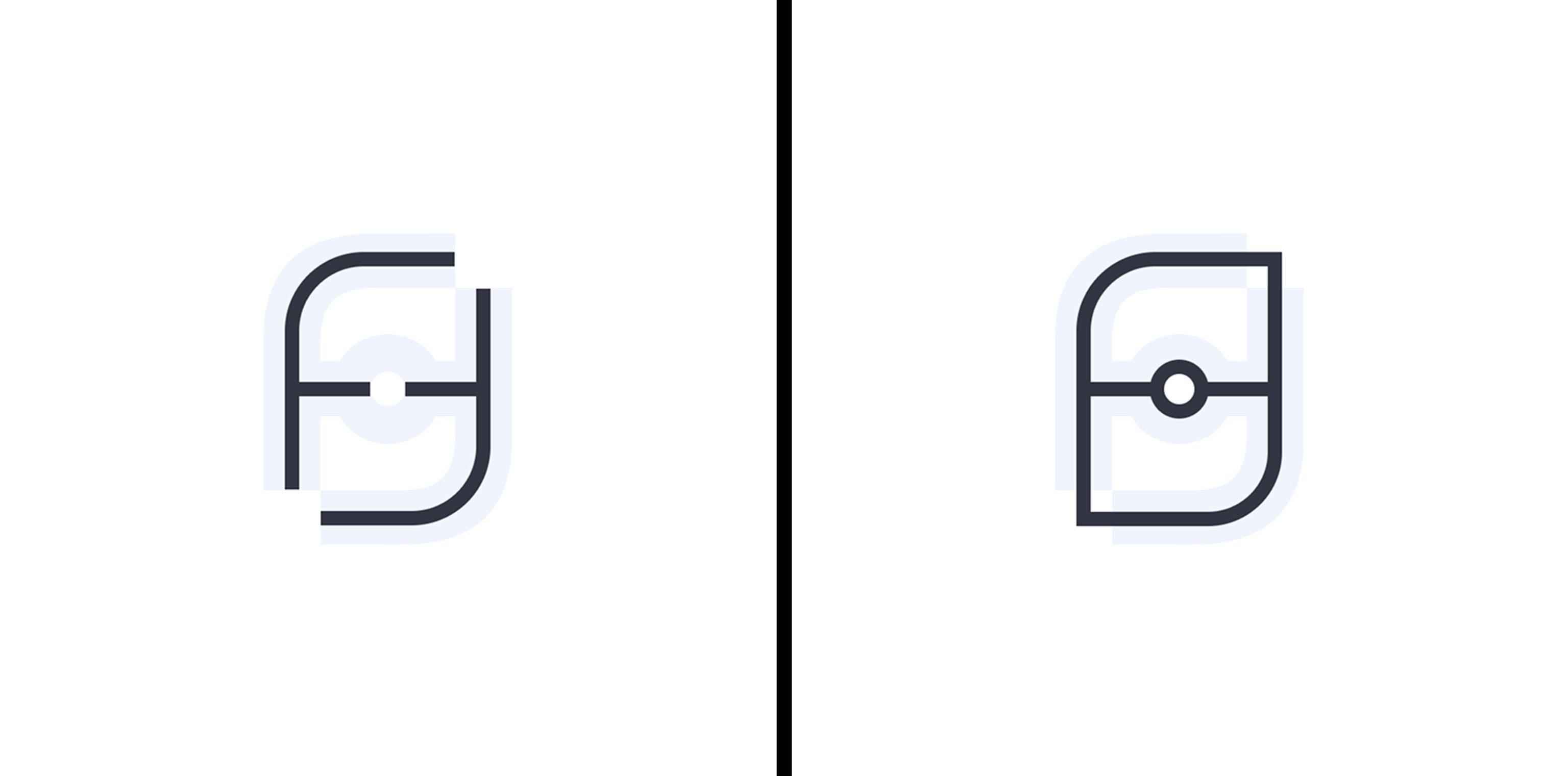 Логотип в форме футбольного поля