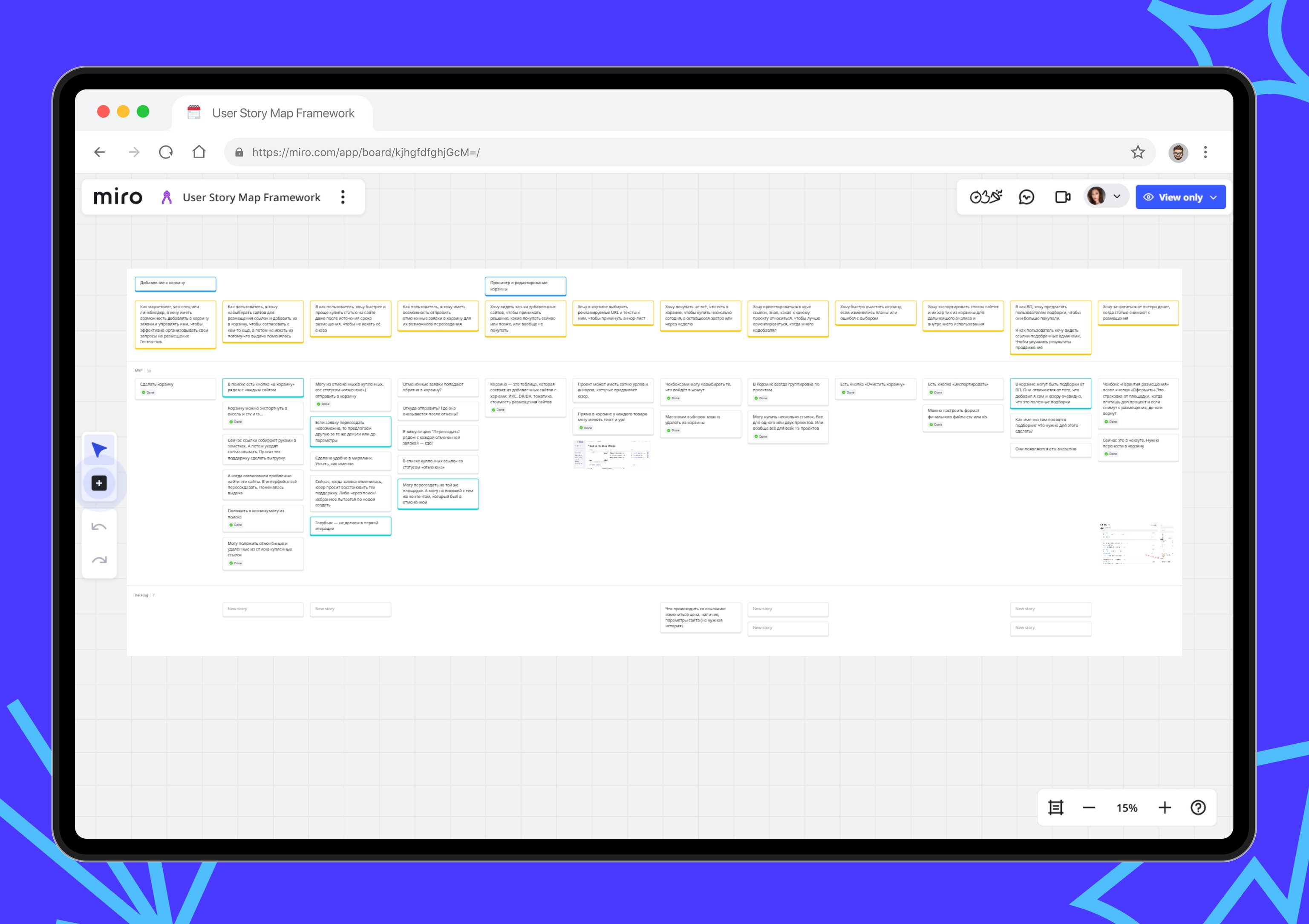 User Story Mapping для МВП