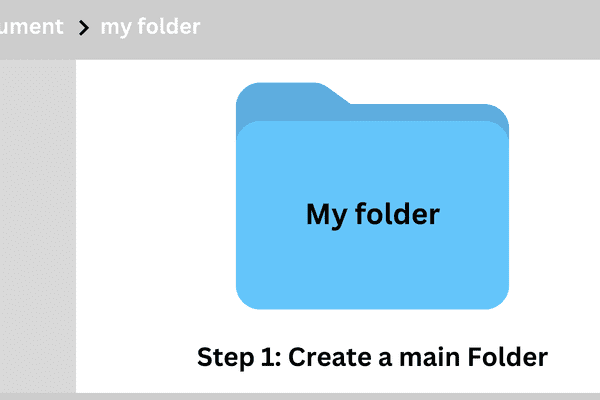 Create first folder 