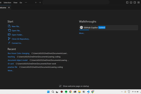 Open Visual Studio