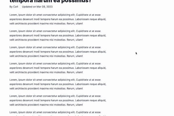 page scroll progress bar gradient