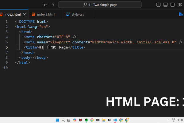 First HTML Page