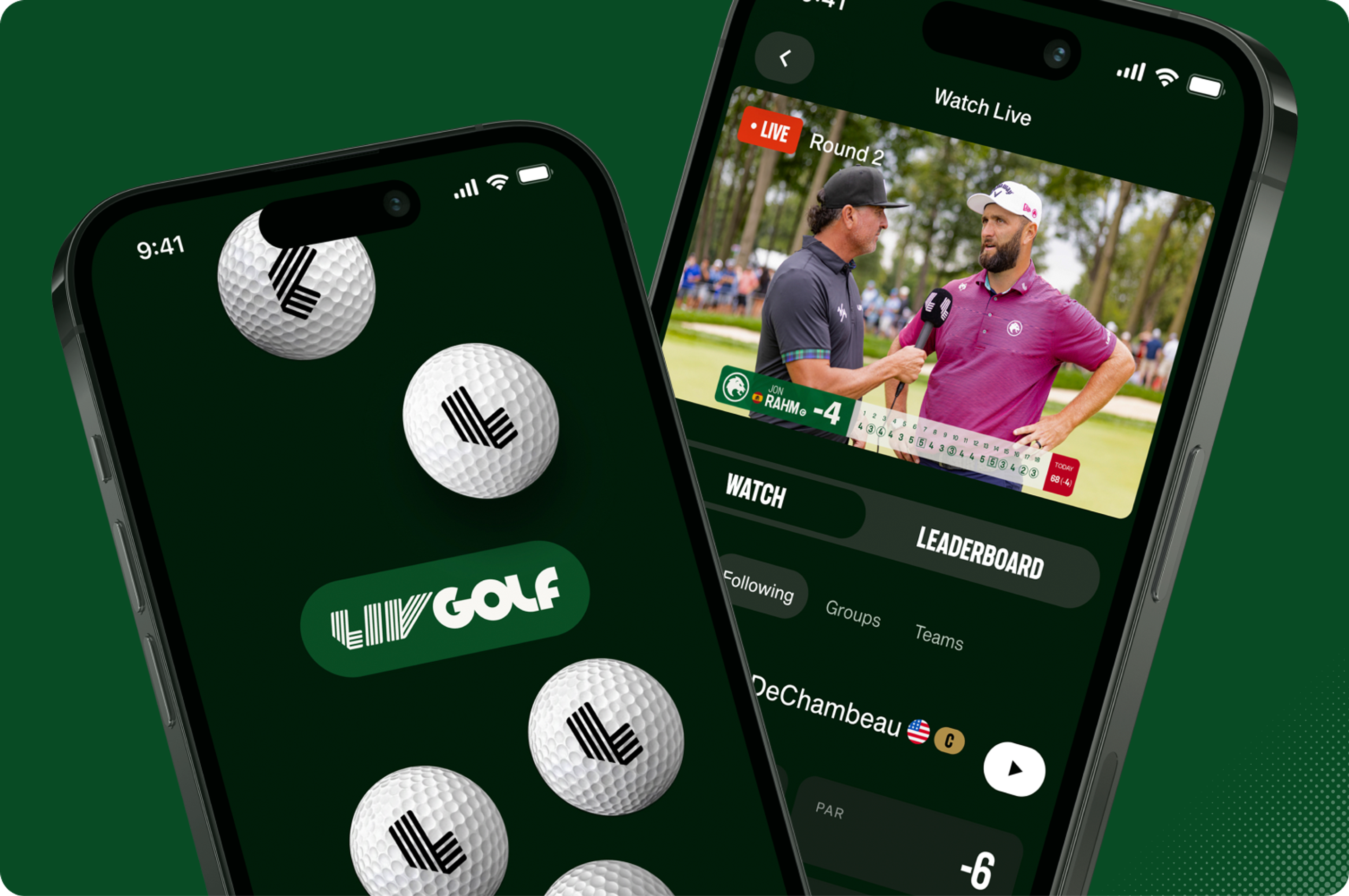 LIV Golf Mobile App visual