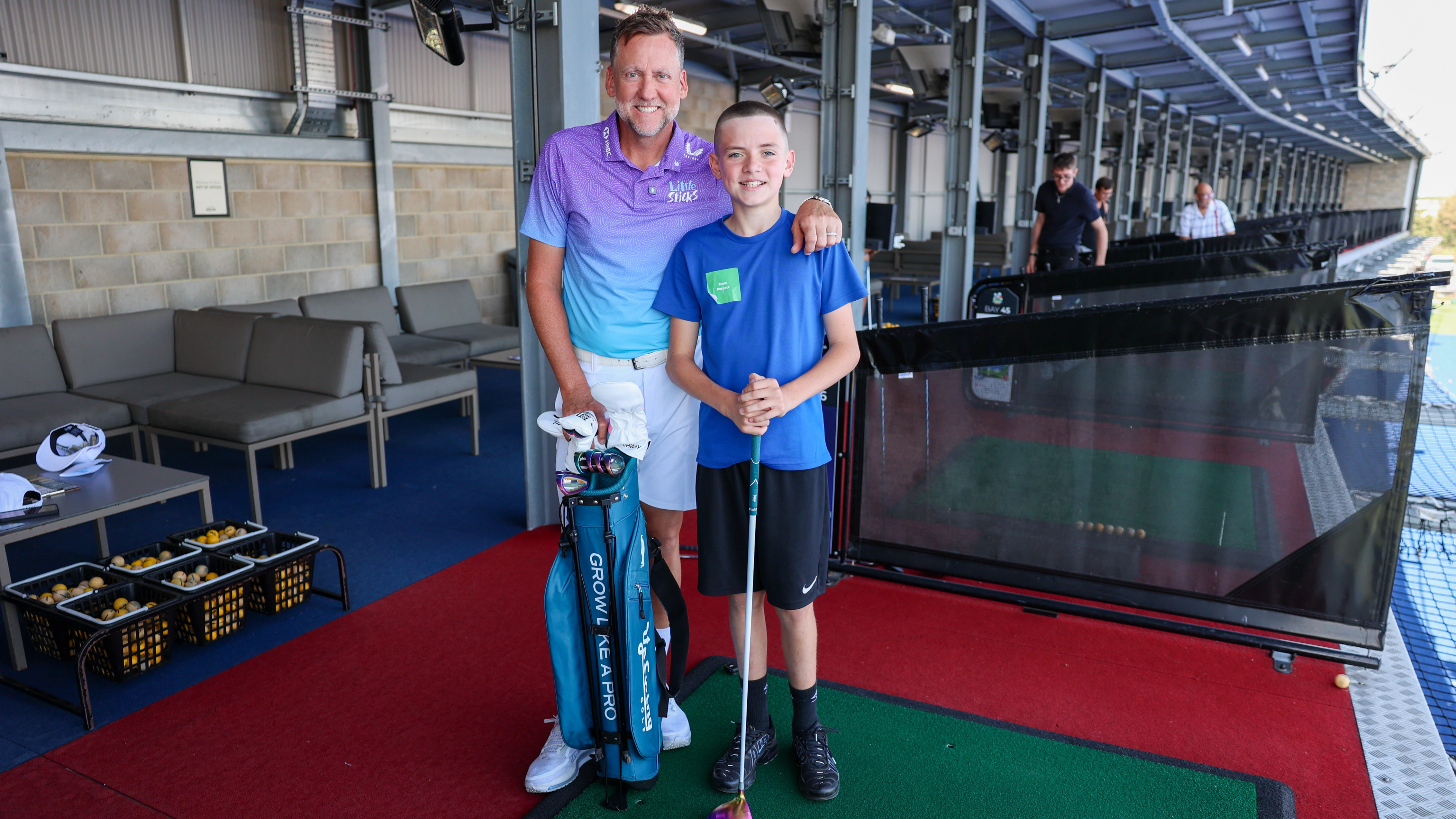 Ian Poulter at the Majesticks Golf Club Little Sticks Festival